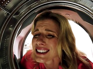 Humping My Stuck Step Mom in the Culo while she is Stuck in the Dryer - Cory Chase